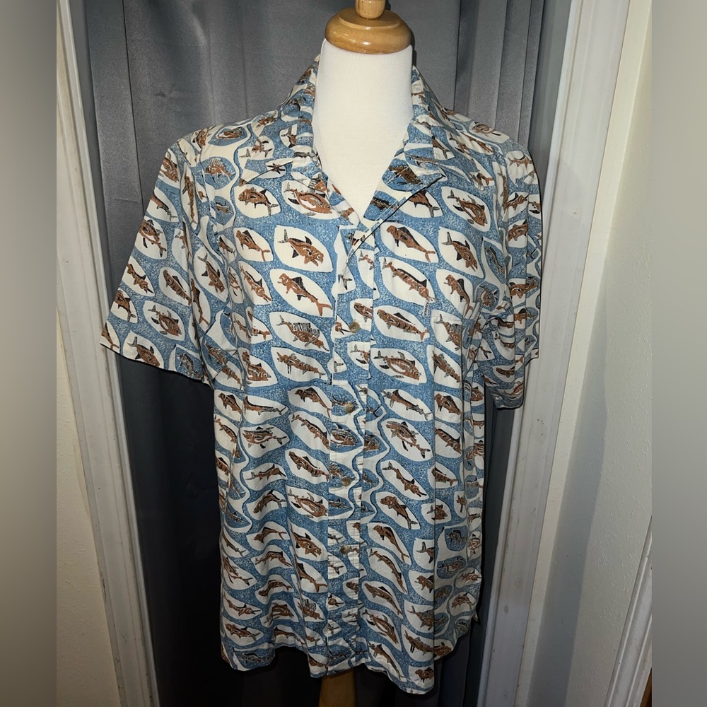 Vintage Kahala Fisherman’s Hawaiian Shirt